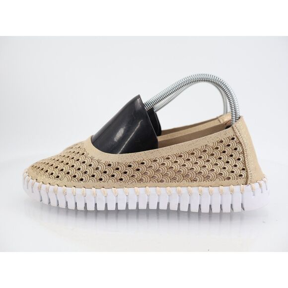 Ilse Jacobsen Women Tulip Bit Platform Slip On Shoe Size 40 10 Gold Loafer - Picture 5 of 12